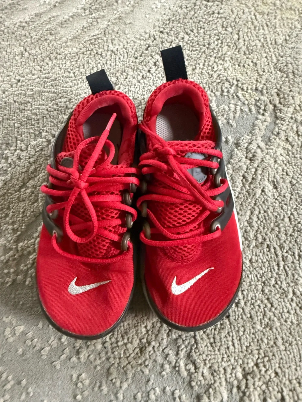 Nike Kids sneakers bundle white Huarache Red Black Air Presto mesh boys 11